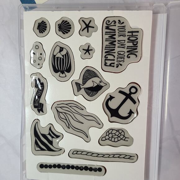 Stampin Up SEASIDE SHORE Stamp Set & BY THE SHORE 6x6 DSP - 12pcs - Picture 6 of 10